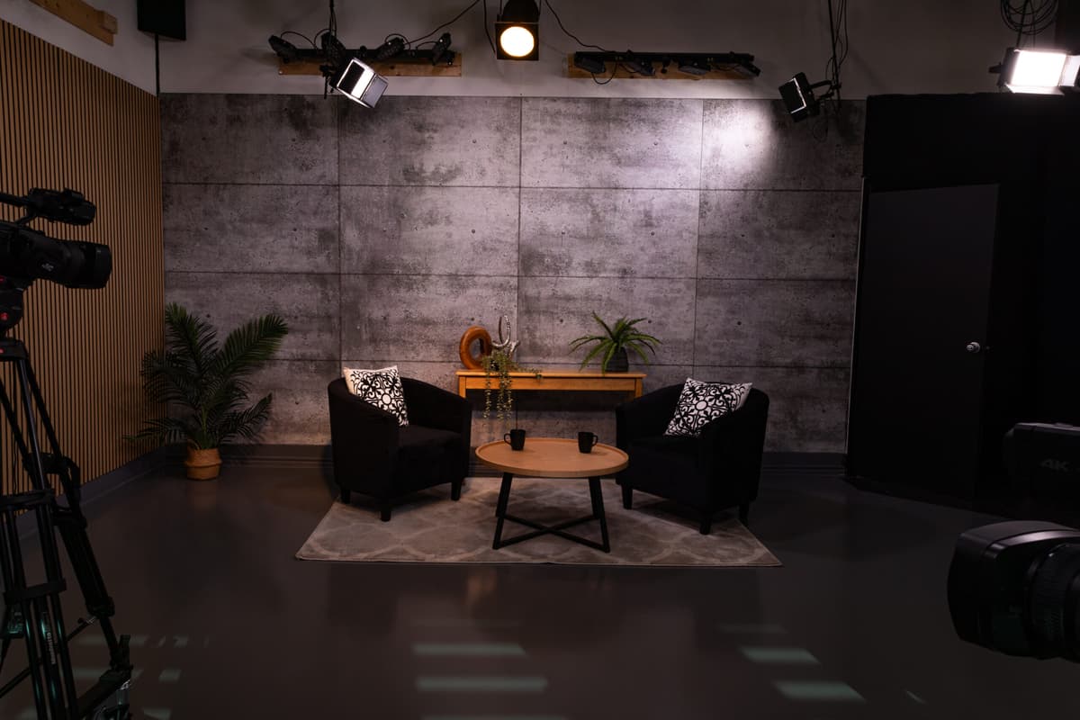 Plateau principal du studio TVRL à Laval