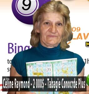 Gagnant BiNGO TV Laval - 14 mai 2017