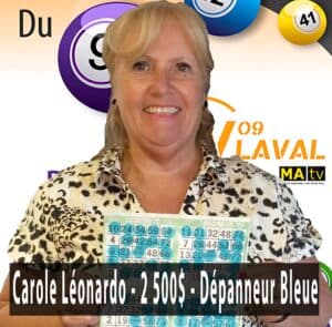 Gagnant BiNGO TV Laval - 24 juin 2018